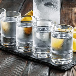 Vodka, gin